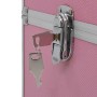 Maletín de maquillaje 37x24x35 cm aluminio rosa de vidaXL, Neceseres - Ref: Foro24-91838, Precio: 54,72 €, Descuento: %