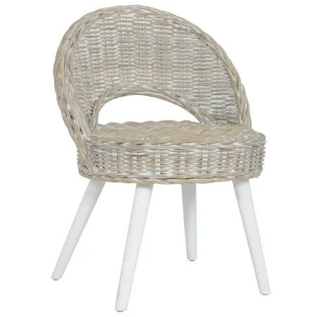 Butaca de ratán kubu blanco de , Sillones - Ref: Foro24-285229, Precio: 227,21 €, Descuento: %