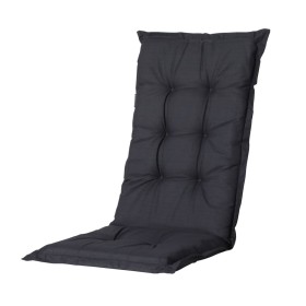 Madison Cojín de silla con respaldo alto Basic negro 123x50 cm