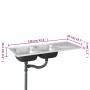 Fregadero de cocina doble seno acero inoxidable 1200x500x155 mm