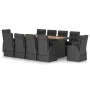 11-piece garden dining set and black synthetic rattan cushions by , Garden sets - Ref: Foro24-3059350, Price: 1,00 €, Discoun...