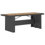 Set comedor de jardín 11 piezas y cojines ratán sintético negro de , Conjuntos de jardín - Ref: Foro24-3059350, Precio: 2,00 ...