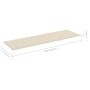 Liege mit cremefarbenem, imprägniertem Kiefernholzkissen von , Liegen - Ref: Foro24-3065911, Preis: 156,89 €, Rabatt: %