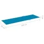 Lounger with blue impregnated pinewood cushion by , Loungers - Ref: Foro24-3065913, Price: 151,48 €, Discount: %