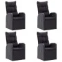 7-Piece Black Garden Dining Set by , Garden sets - Ref: Foro24-3067909, Price: 1,00 €, Discount: %