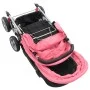 Carrito para 2 niños tandem de acero rosa y negro de vidaXL, Cochecitos de bebé - Ref: Foro24-10157, Precio: 205,39 €, Descue...
