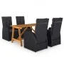 5-teiliges schwarzes Garten-Essset von , Gartensets - Ref: Foro24-3068768, Preis: 845,22 €, Rabatt: %