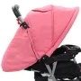 Carrito para 2 niños tandem de acero rosa y negro de vidaXL, Cochecitos de bebé - Ref: Foro24-10157, Precio: 205,39 €, Descue...