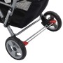 Rosa-schwarzer Tandem-Kinderwagen aus Stahl für 2 Kinder von vidaXL, Kinderwagen - Ref: Foro24-10157, Preis: 208,81 €, Rabatt: %