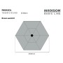 Madison Sombrilla Tenerife verde manzana redonda 300 cm de , Sombrillas - Ref: Foro24-429014, Precio: 82,89 €