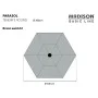Madison Sombrilla Tenerife verde manzana redonda 300 cm de , Sombrillas - Ref: Foro24-429014, Precio: 82,96 €, Descuento: %