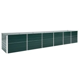 Green galvanized steel garden bed 480x80x77 cm by , Pots and planters - Ref: Foro24-47069, Price: 161,83 €, Discount: %