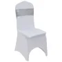 Lazo de silla elástico 25 uds con broche de diamante plateado de , Fundas - Ref: Foro24-133580, Precio: 40,67 €, Descuento: %