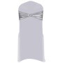 25 Stück elastische Stuhlschleife mit silbernem Diamantverschluss von , Abdeckungen - Ref: Foro24-133580, Preis: 39,05 €, Rab...