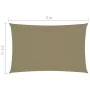 Rectangular sail awning beige Oxford fabric 2.5x5 m by , Umbrellas - Ref: Foro24-135154, Price: 40,76 €, Discount: %