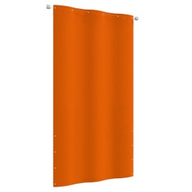 Toldo pantalla para balcón de tela oxford naranja 120x240 cm
