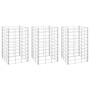 Gabionen-Blumenbeete 3 Einheiten Eisen 30x30x50 cm von , Töpfe und Pflanzgefäße - Ref: Foro24-151248, Preis: 40,24 €, Rabatt: %