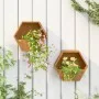 Jardineras de pared 2 uds acero corten oxidado 30x10x25 cm de , Maceteros y jardineras - Ref: Foro24-823684, Precio: 34,47 €,...