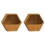 Jardineras de pared 2 uds acero corten oxidado 30x10x25 cm de , Maceteros y jardineras - Ref: Foro24-823684, Precio: 34,47 €,...