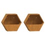 Wall planters 2 pcs rusty corten steel 30x10x25 cm by , Pots and planters - Ref: Foro24-823684, Price: 35,59 €, Discount: %