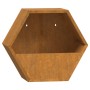 Wandpflanzgefäße 2 Stück rostiger Cortenstahl 30x10x25 cm von , Töpfe und Pflanzgefäße - Ref: Foro24-823684, Preis: 35,07 €, ...