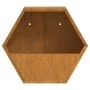 Jardineras de pared 2 uds acero corten oxidado 30x10x25 cm de , Maceteros y jardineras - Ref: Foro24-823684, Precio: 34,47 €,...