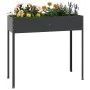 Anthracite gray galvanized steel planter 100.5x40.5x90 cm by , Pots and planters - Ref: Foro24-152263, Price: 56,97 €, Discou...