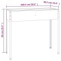Anthrazitgrauer Pflanzkasten aus verzinktem Stahl, 100,5 x 40,5 x 90 cm von , Töpfe und Pflanzgefäße - Ref: Foro24-152263, Pr...