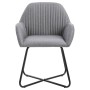 Drehbare Esszimmerstühle, 2 Einheiten, hellgrauer Stoff von vidaXL, Essstühle - Ref: Foro24-249807, Preis: 161,56 €, Rabatt: %