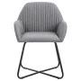 Sillas de comedor giratorias 2 unidades tela gris claro de vidaXL, Sillas de comedor - Ref: Foro24-249807, Precio: 161,93 €, ...