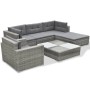 Set de sofás de jardín 6 piezas y cojines ratán sintético gris de , Conjuntos de jardín - Ref: Foro24-42105, Precio: 585,94 €...