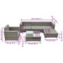 Set de sofás de jardín 6 piezas y cojines ratán sintético gris de , Conjuntos de jardín - Ref: Foro24-42105, Precio: 585,94 €...