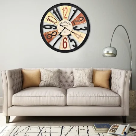 Mehrfarbige Metallwanduhr 60 cm von , Wanduhren - Ref: Foro24-283863, Preis: 53,70 €, Rabatt: %