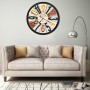 Reloj de pared de metal multicolor 60 cm | Foro24.es | Tu tienda online para hogar, jardín y más Foro24.es
