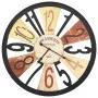 Multicolor metal wall clock 60 cm by , Wall clocks - Ref: Foro24-283863, Price: 53,68 €, Discount: %