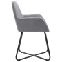 Drehbare Esszimmerstühle, 2 Einheiten, hellgrauer Stoff von vidaXL, Essstühle - Ref: Foro24-249807, Preis: 161,56 €, Rabatt: %