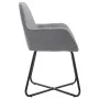Sillas de comedor giratorias 2 unidades tela gris claro de vidaXL, Sillas de comedor - Ref: Foro24-249807, Precio: 161,93 €, ...