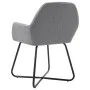 Sillas de comedor giratorias 2 unidades tela gris claro de vidaXL, Sillas de comedor - Ref: Foro24-249807, Precio: 161,93 €, ...