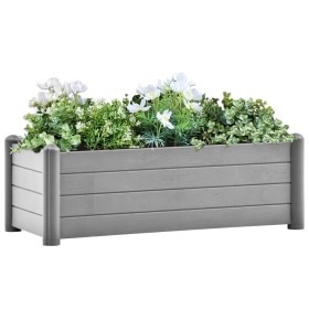 PP-Gartenbett steingrau 100x43x35 cm von , Töpfe und Pflanzgefäße - Ref: Foro24-317580, Preis: 128,53 €, Rabatt: %