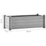 Arriate de jardín PP gris piedra 100x43x35 cm de , Maceteros y jardineras - Ref: Foro24-317580, Precio: 128,53 €, Descuento: %