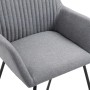 Drehbare Esszimmerstühle, 2 Einheiten, hellgrauer Stoff von vidaXL, Essstühle - Ref: Foro24-249807, Preis: 161,56 €, Rabatt: %