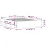 Concrete gray engineered wood bed with drawers 140x190 cm by , Beds and slatted bases - Ref: Foro24-3207304, Price: 196,93 €,...