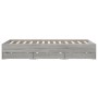 Cama con cajones madera ingeniería gris Sonoma 140x190 cm de , Camas y somieres - Ref: Foro24-3207306, Precio: 190,55 €