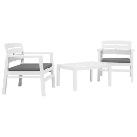 Garden furniture set 3 pieces white plastic by vidaXL, Garden sets - Ref: Foro24-45620, Price: 192,56 €, Discount: %