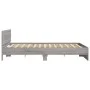 Sonoma gray headboard bed frame and LED lights 180x200 cm by , Beds and slatted bases - Ref: Foro24-3207593, Price: 208,99 €,...