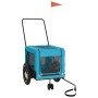 Haustier-Fahrradanhänger, Eisen-Oxford-Stoff, Blau, Schwarz von , Kinderwagen für Haustiere - Ref: Foro24-93932, Preis: 92,06...