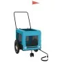 Haustier-Fahrradanhänger, Eisen-Oxford-Stoff, Blau, Schwarz von , Kinderwagen für Haustiere - Ref: Foro24-93932, Preis: 90,45...