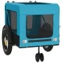 Remolque de bicicleta mascotas hierro tela Oxford azul negro de , Cochecitos para mascotas - Ref: Foro24-93932, Precio: 90,45...