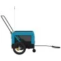 Haustier-Fahrradanhänger, Eisen-Oxford-Stoff, Blau, Schwarz von , Kinderwagen für Haustiere - Ref: Foro24-93932, Preis: 90,45...