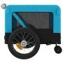 Remolque de bicicleta mascotas hierro tela Oxford azul negro